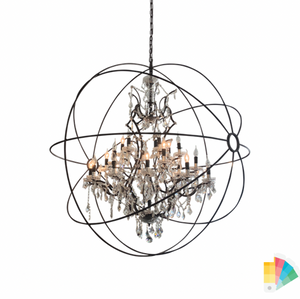 Foucault's Gyro style Chandelier 6-sizes