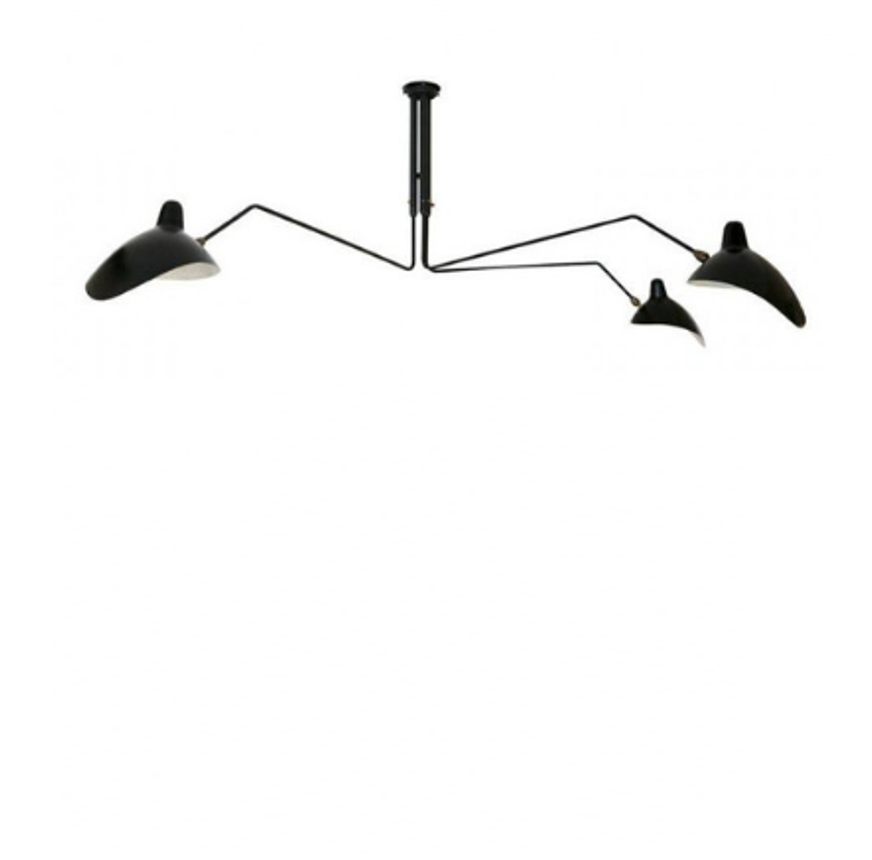 P3B style Serge Mouille Ceiling Lamp