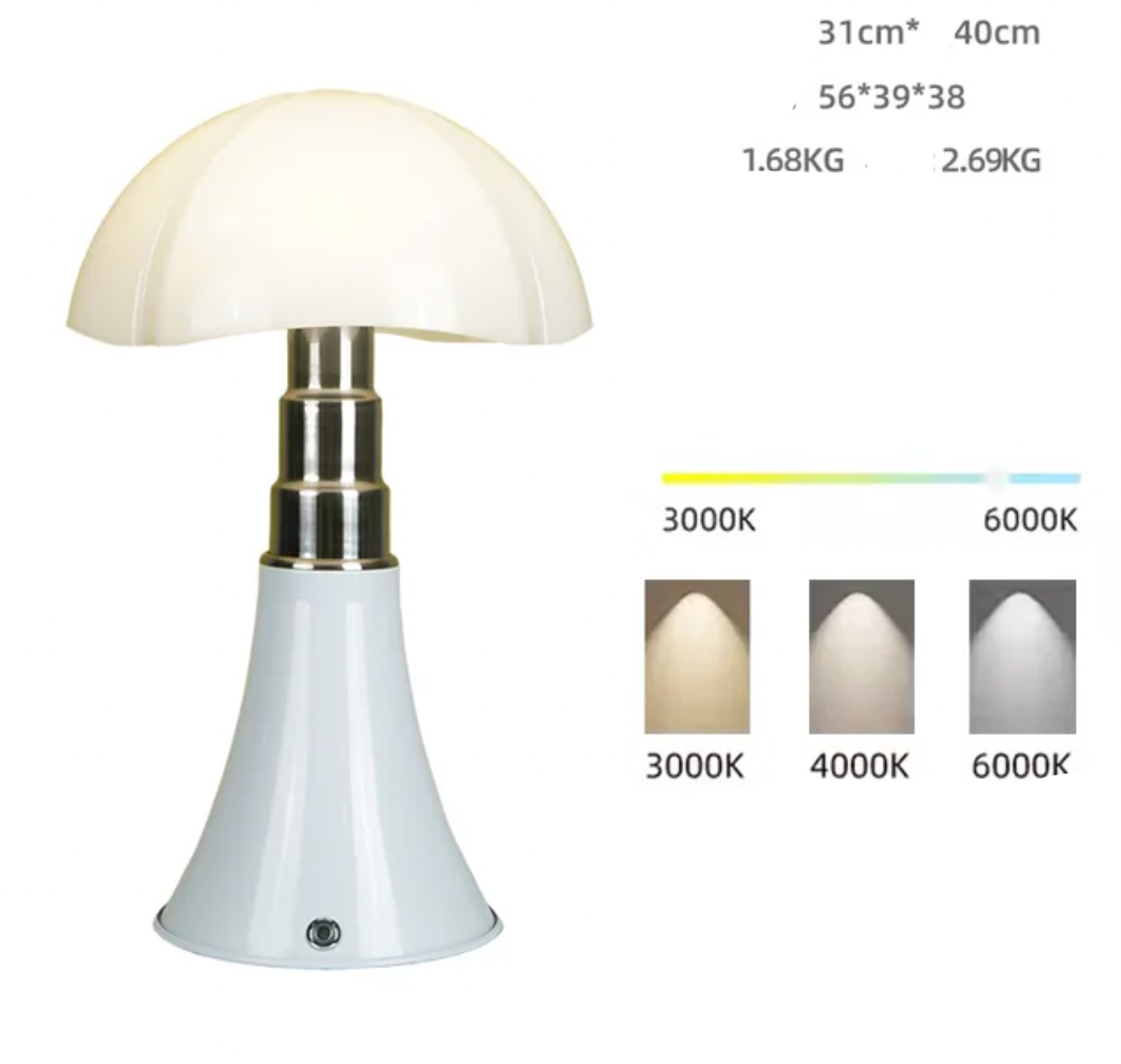 Pipistrello style Table Lamp 2-colors
