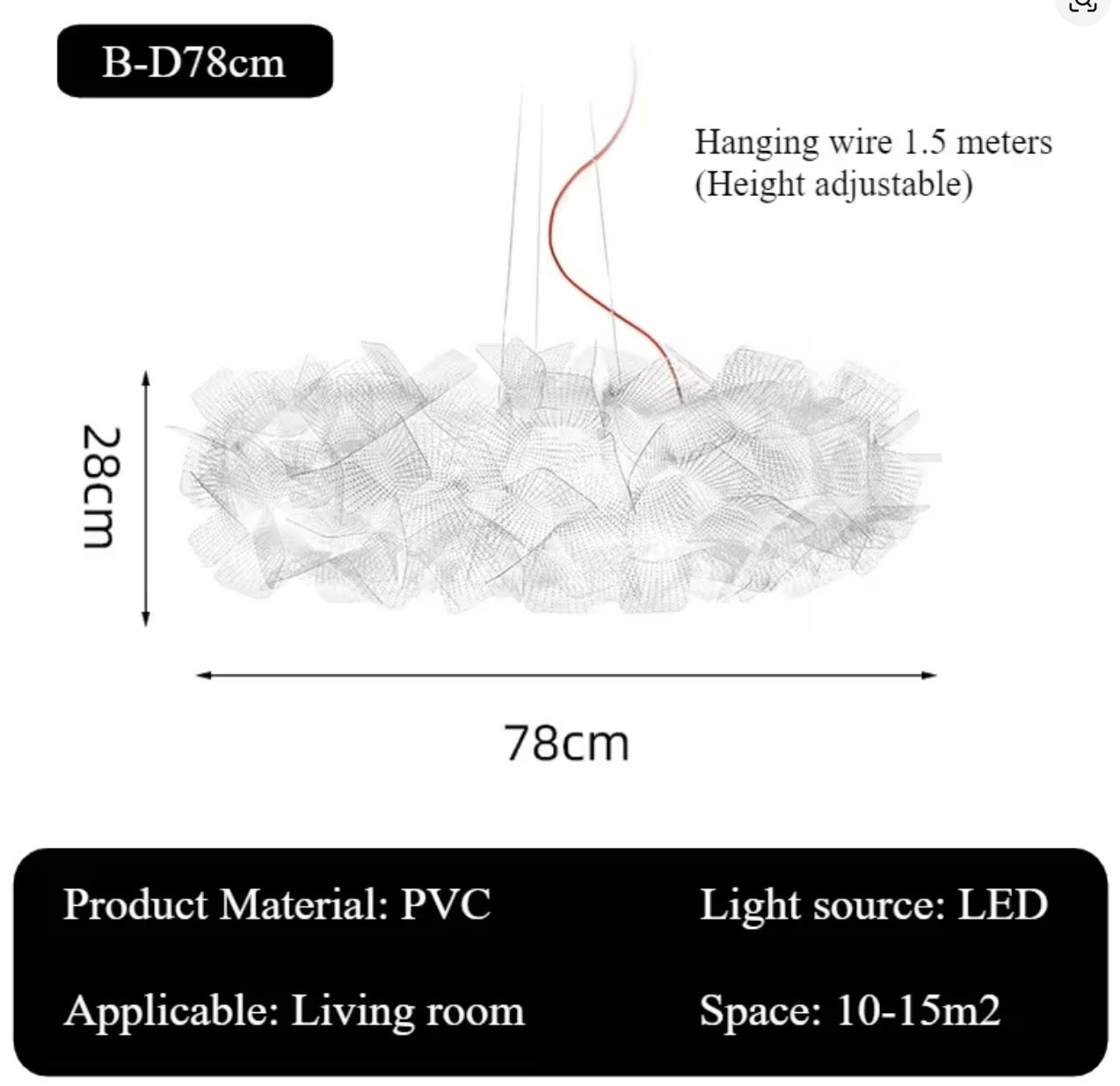 Clizia Pixel style Suspension Lamp