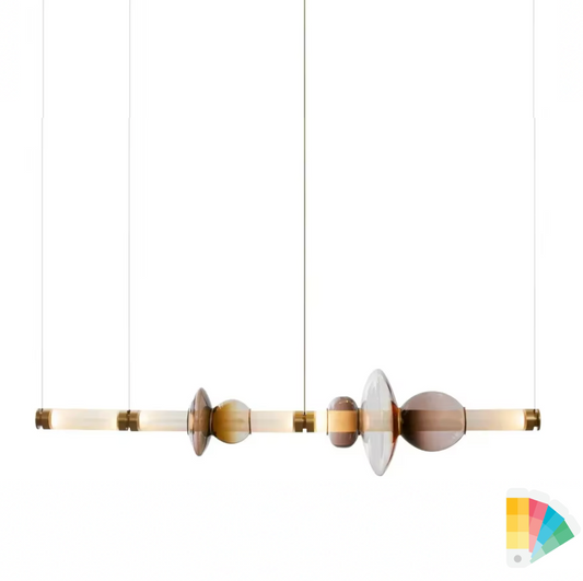 Luna style Glass Horisontal Pendant