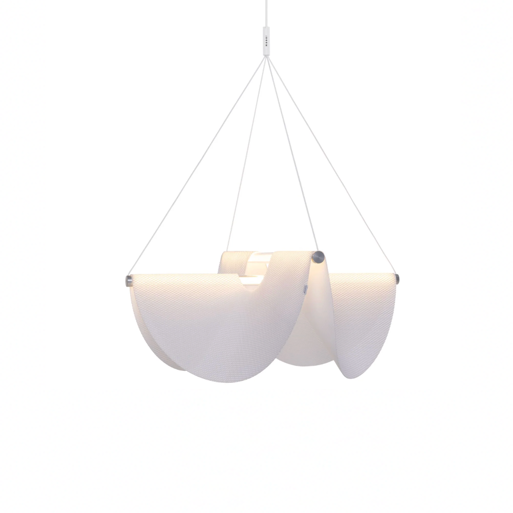 Drape 78 Style Light modern sculptural statement lighting with flowing drape design