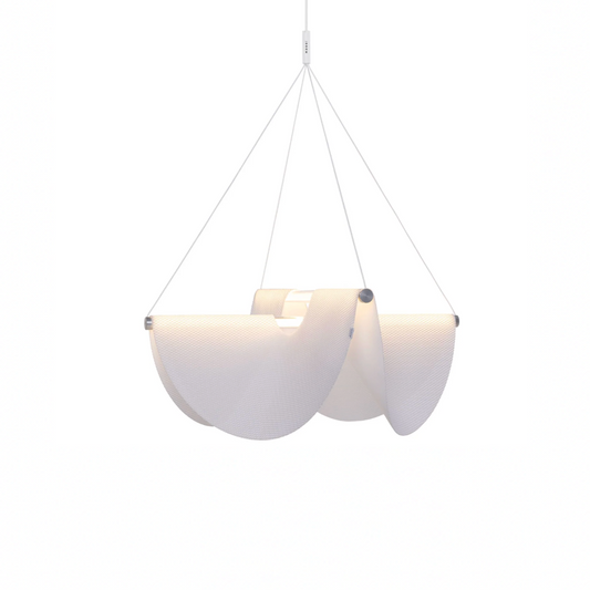 Drape 78 Style Light modern sculptural statement lighting with flowing drape design