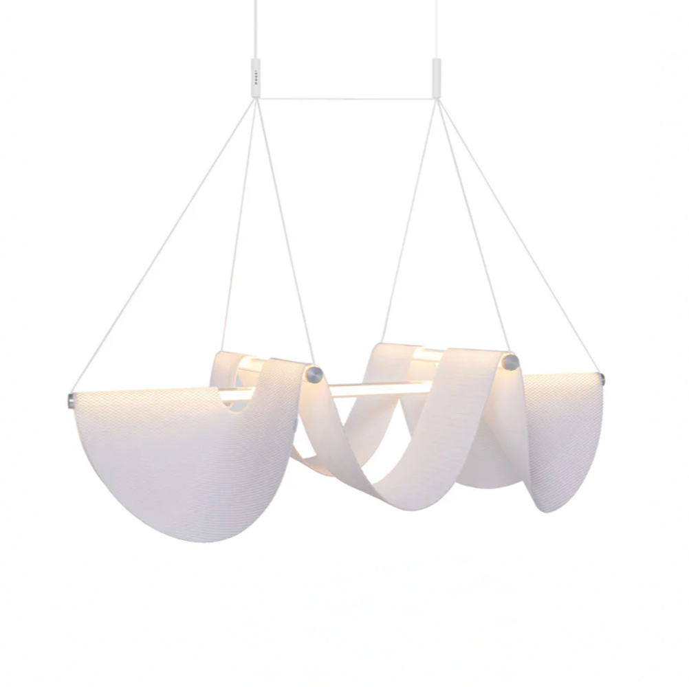 Drape 118 Style Light modern sculptural statement lighting with flowing drape design
