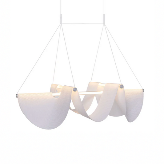 Drape 118 Style Light modern sculptural statement lighting with flowing drape design

