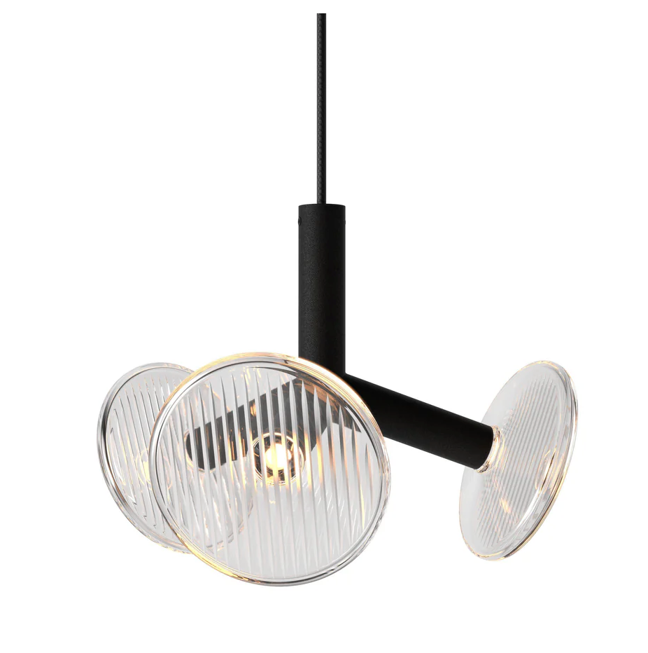 Fractal XS Style Chandelier compact modern luxury lighting with fractal design and crystal metal branches
