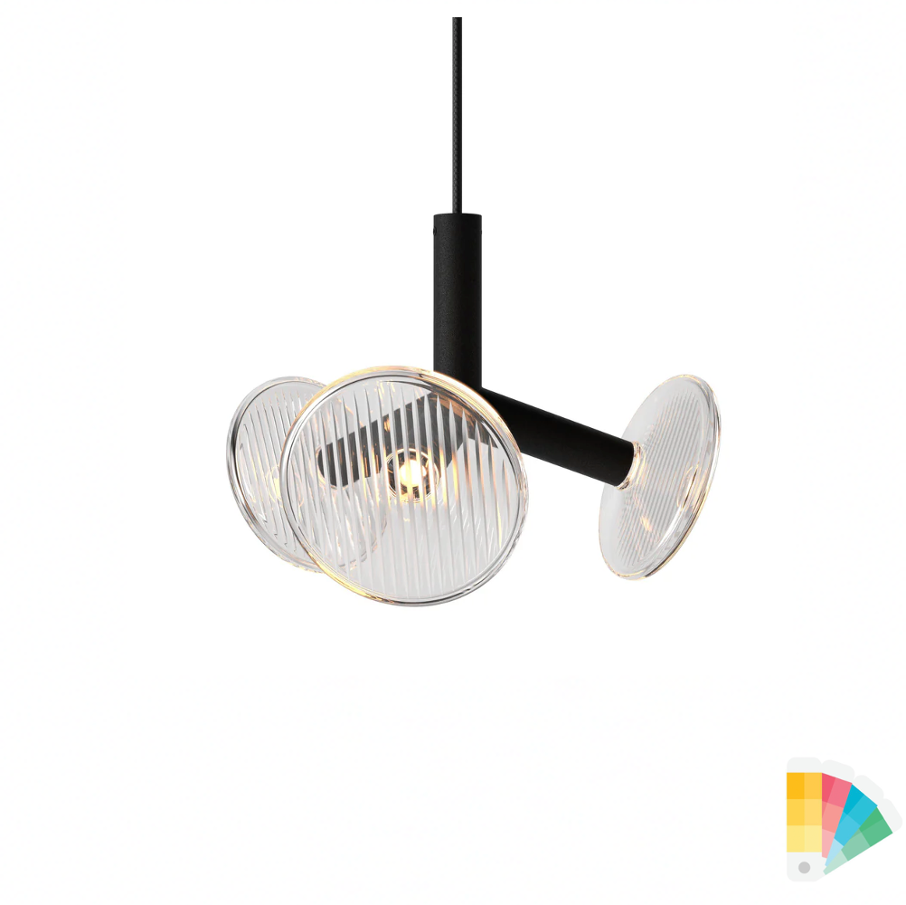 Fractal XS Style Chandelier compact modern luxury lighting with fractal design and crystal metal branches
