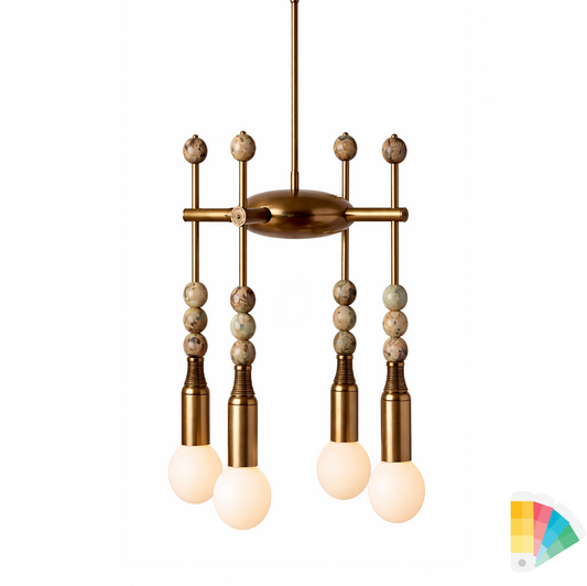 Talisman 4 style chandelier Apparatus inspired sculptural pendant lighting