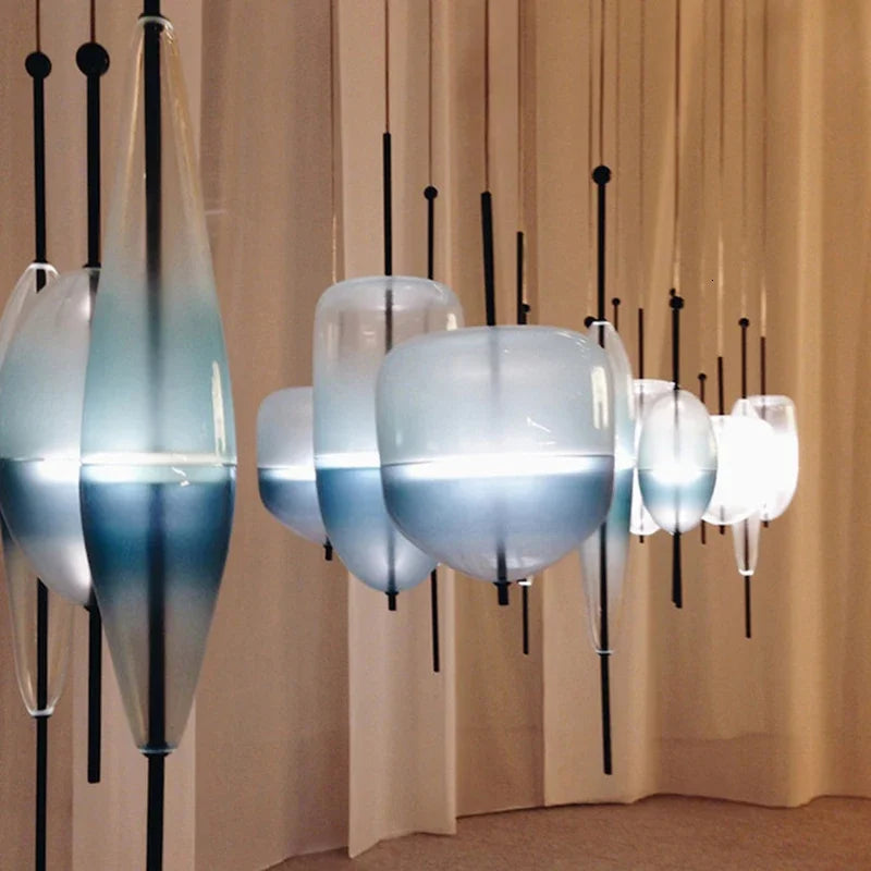 Designer Murano glass lighting FLOW[T] S2 interior