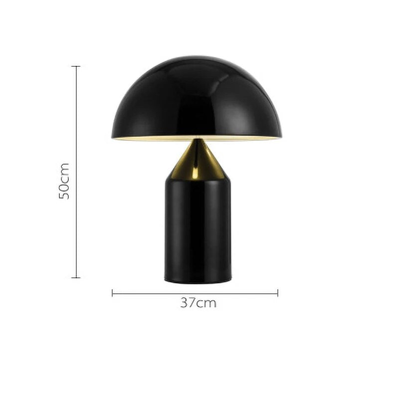 Atollo style Table lamp 2-sizes 3-colors
