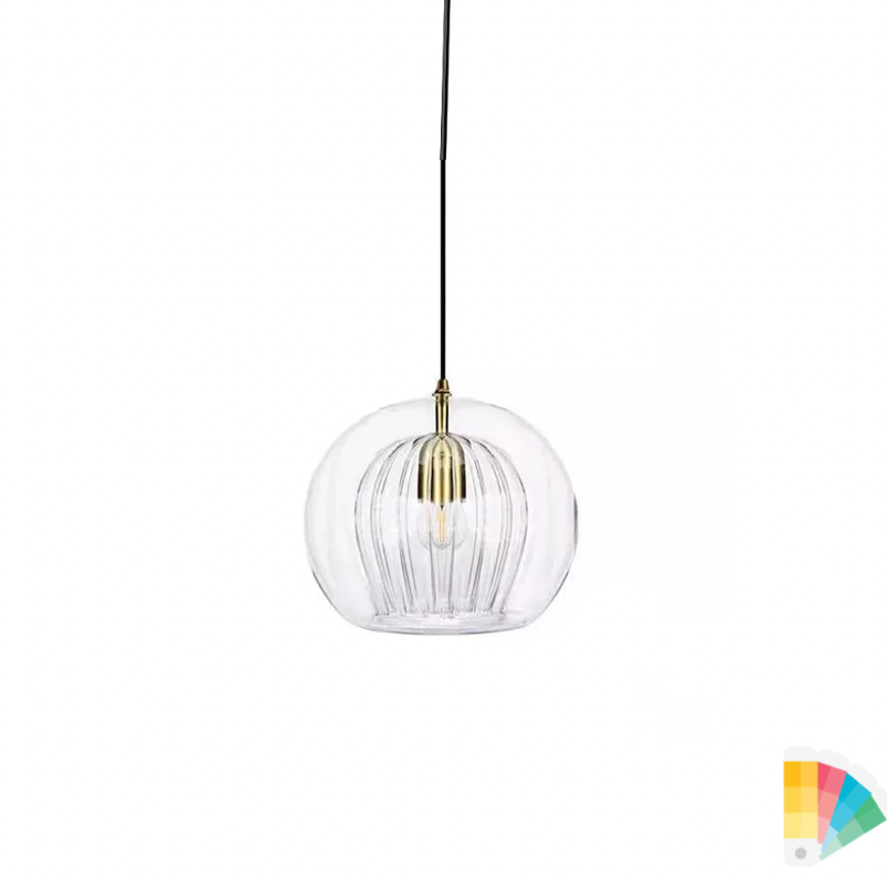 Studio Pleated Crystal style Pendant Small