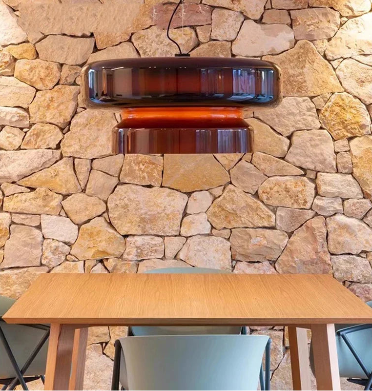 Designer glass pendant lighting Marset Bohemia in interior