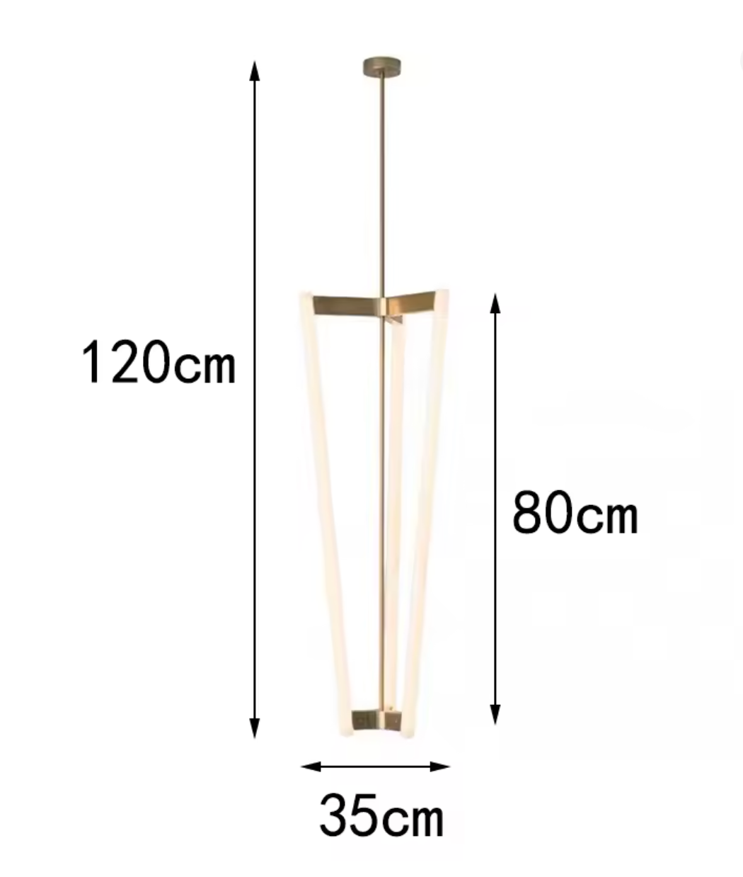 Tube style Chandelier