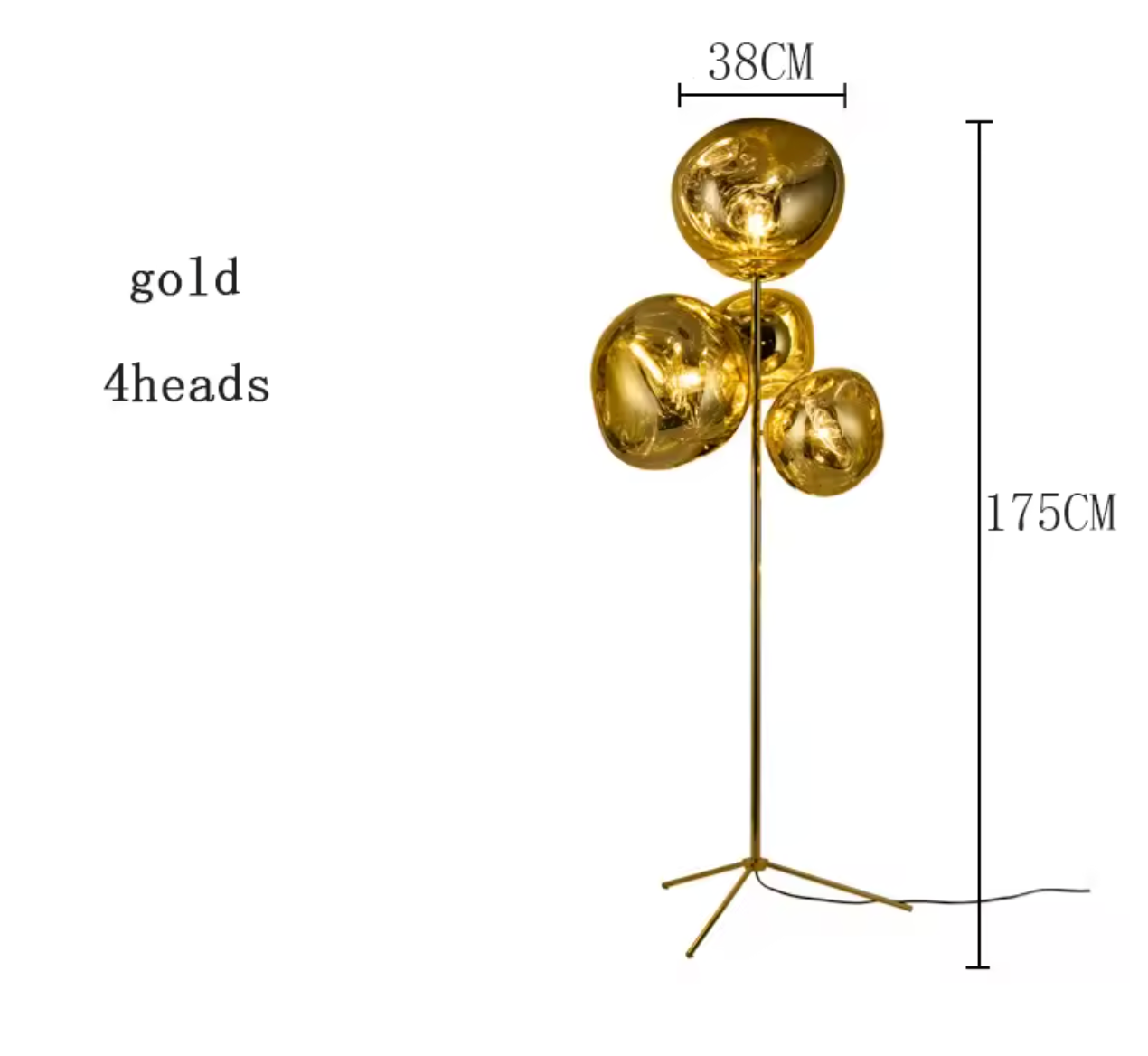 Melt style Chandelier Floor Lamp