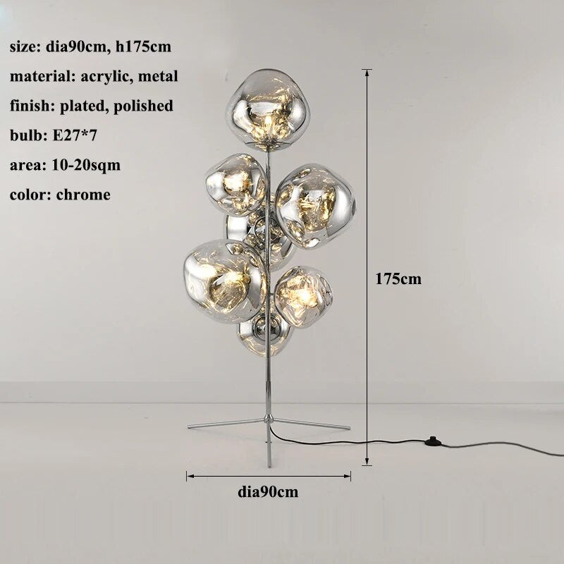 Melt style Chandelier Floor Lamp