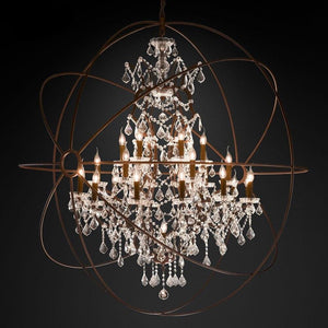 Foucault's Gyro style Chandelier 6-sizes