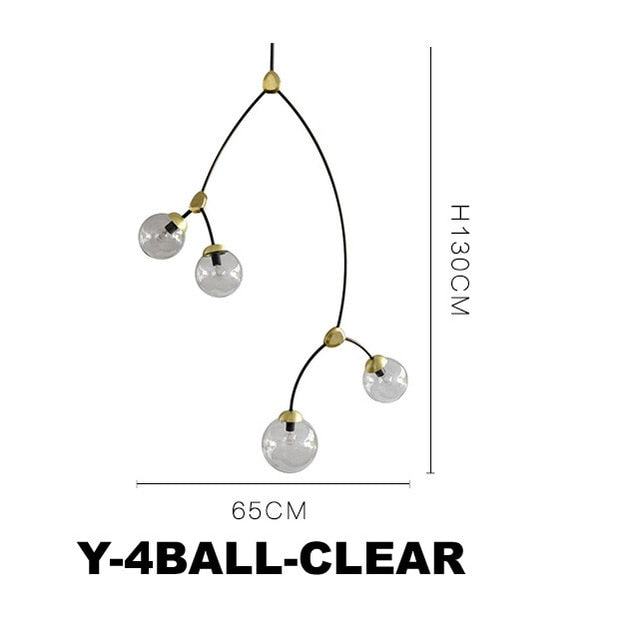 Ivy Style Pendant Light 3-sizes 2-colors