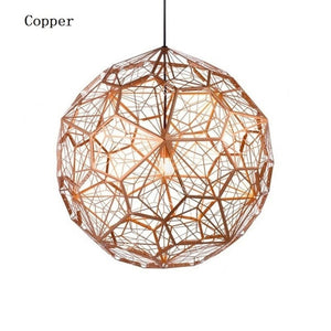 Etch Web style Pendant 3-colors, 5-sizes