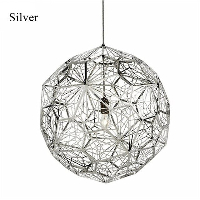 Etch Web style Pendant 3-colors, 5-sizes