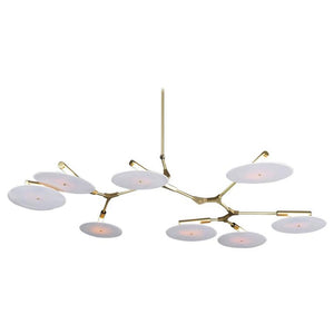 Branching Disc DB style Chandelier, 2-colors, 3-sizes