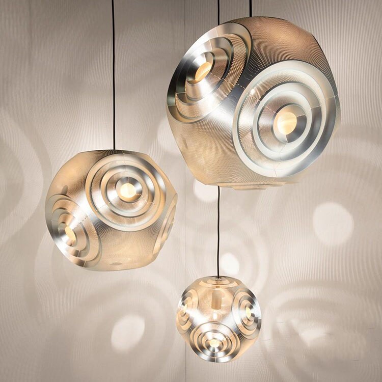 Curve style Pendant Light 3-colors, 5-sizes