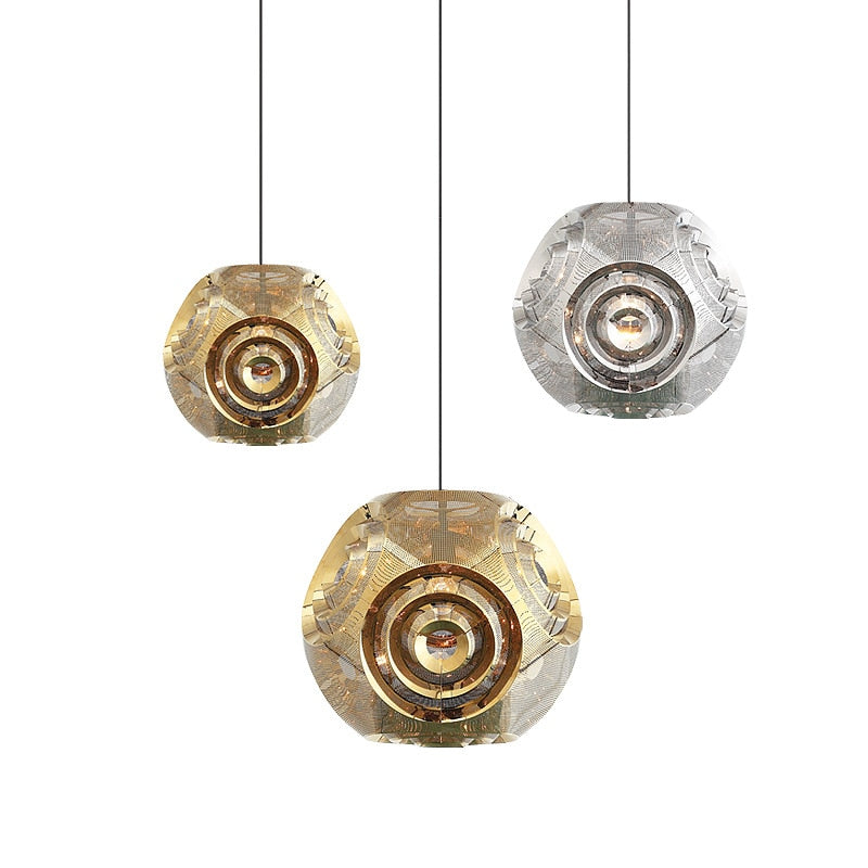 Curve style Pendant Light 3-colors, 5-sizes