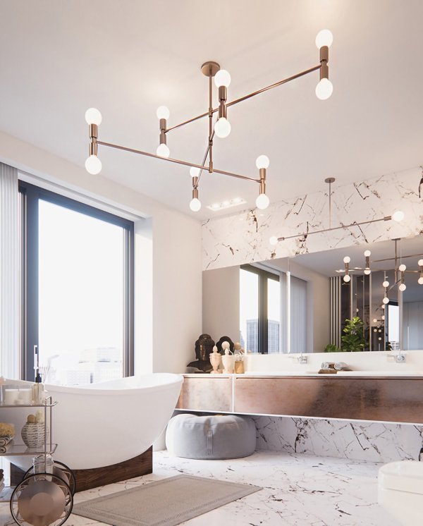 Dot Atomium style Pendant Light