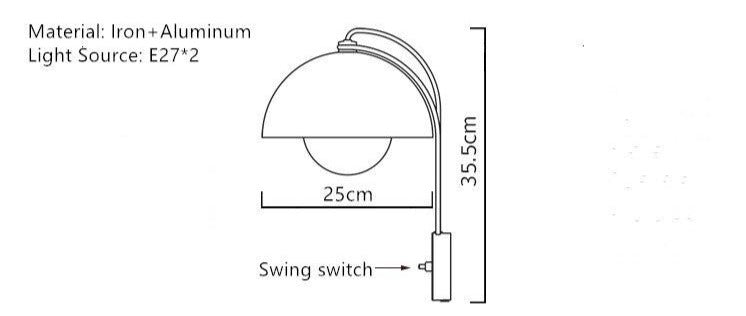 Flower Pot VP8 Wall Light &Tradition