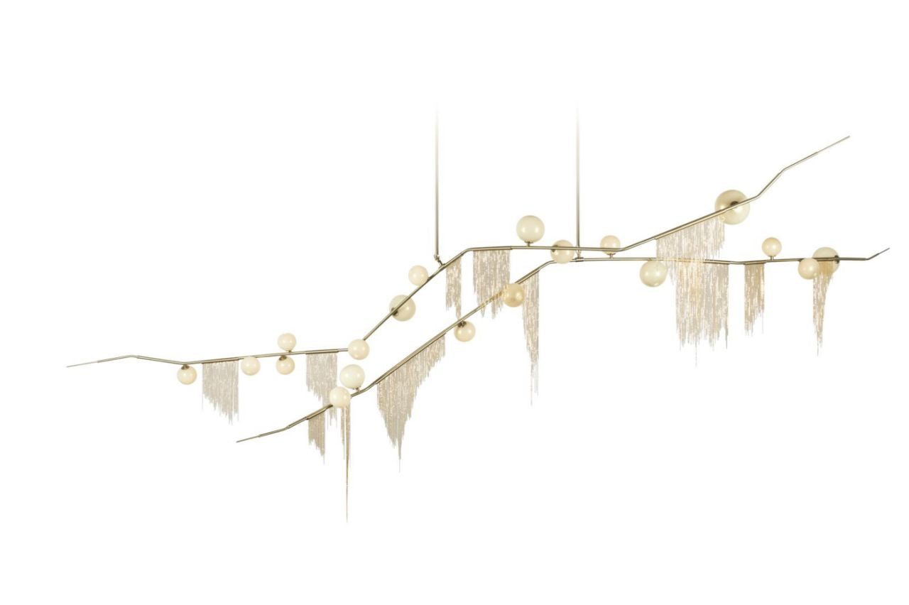 Fringe Cherry Bomb style Chandelier Lindsey Adelman