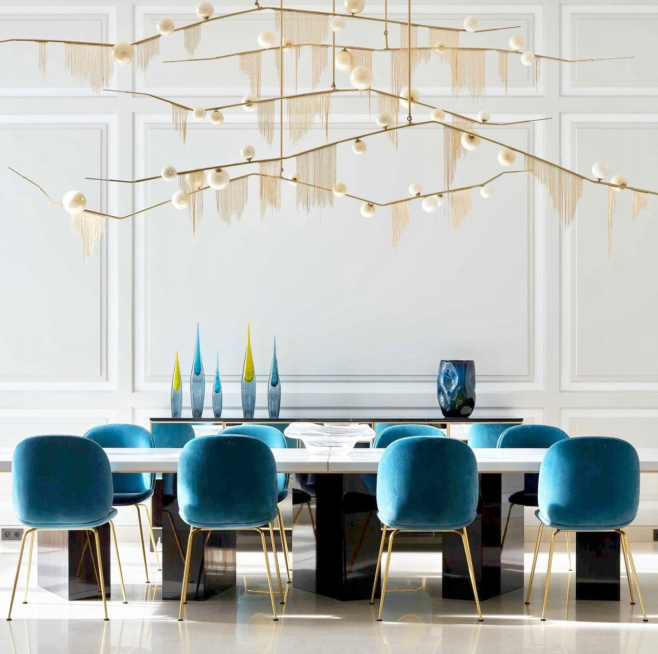 Fringe Cherry Bomb style Chandelier Lindsey Adelman