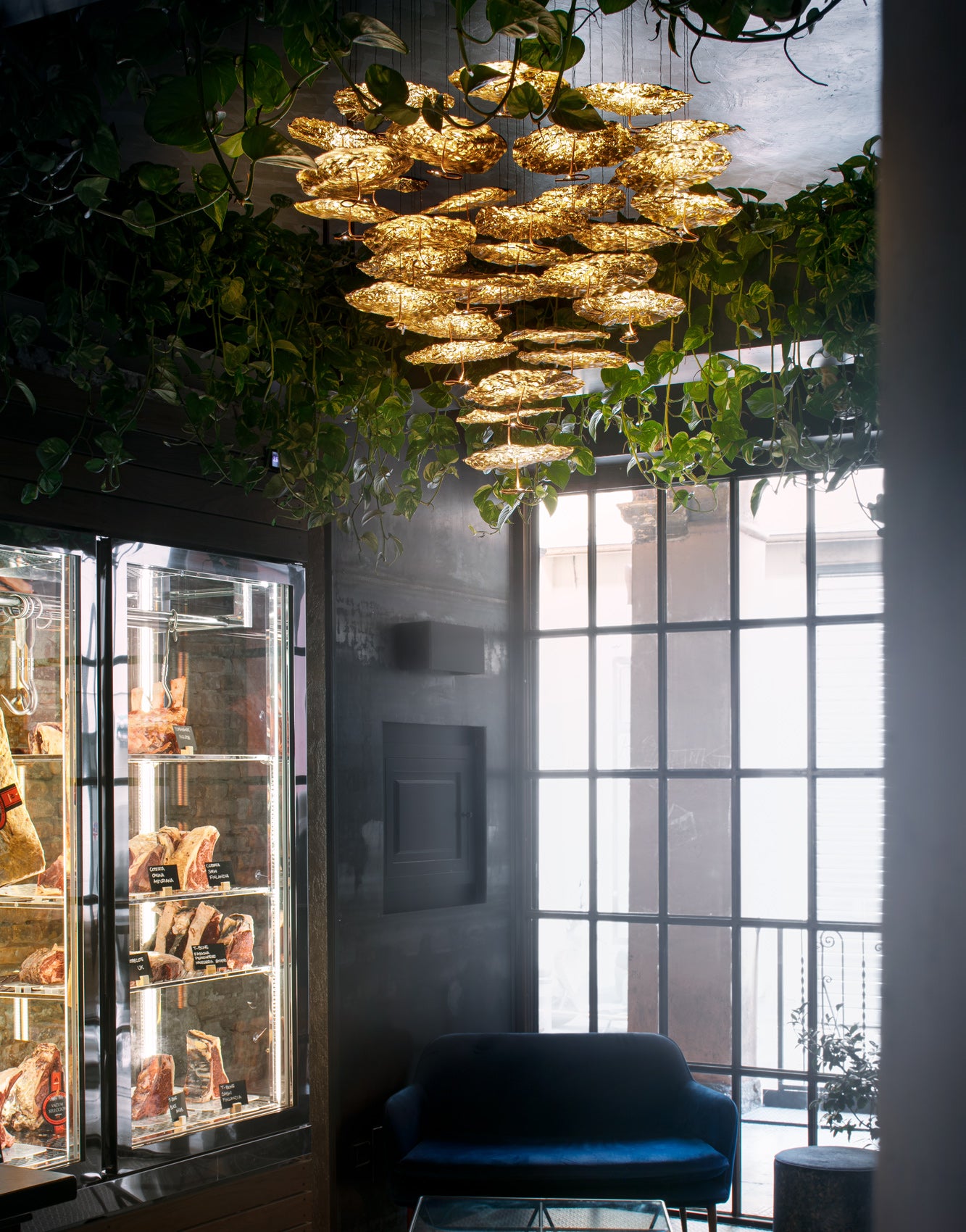 Gold Moon style Chandelier Catellani & Smith