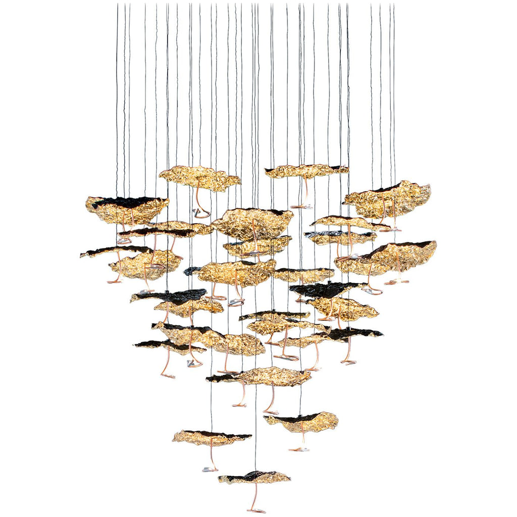 Gold Moon style Chandelier Catellani & Smith