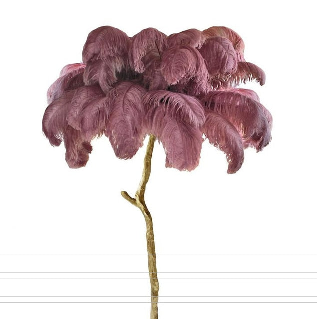 Ostrich Feather style Floor Lamp