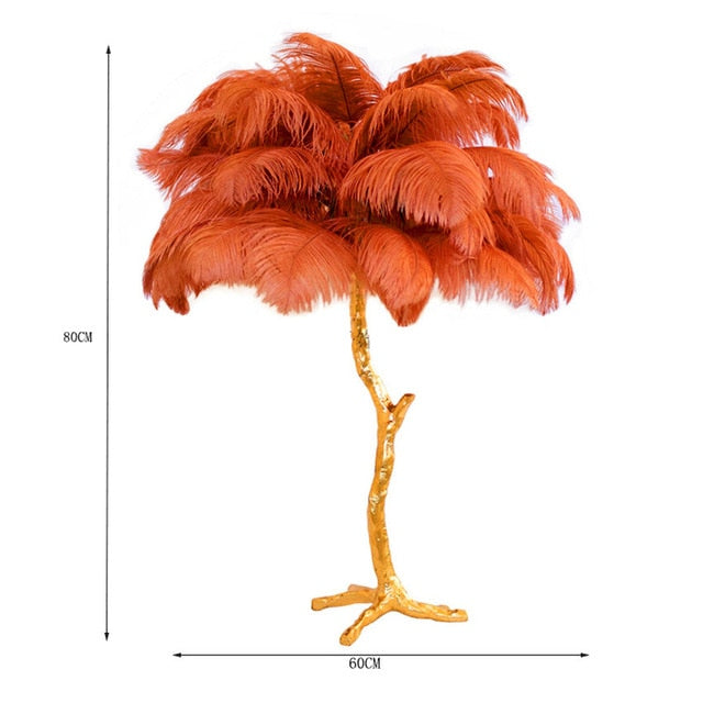 Ostrich Feather style Floor Lamp