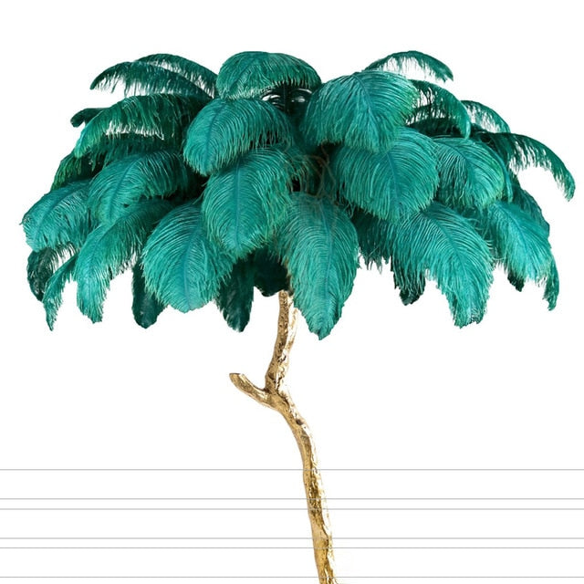Ostrich Feather style Floor Lamp