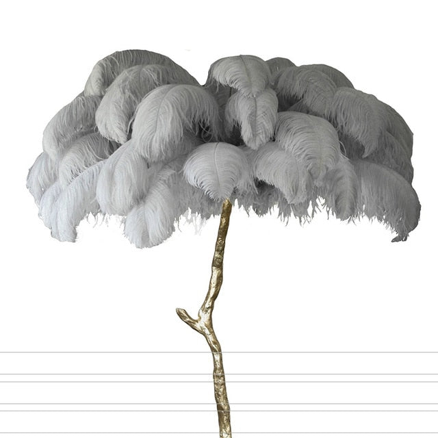 Ostrich Feather style Floor Lamp