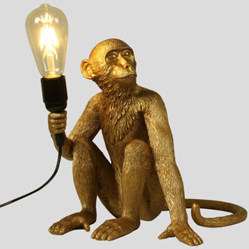 Sitting Monkey style Lamp 3-colors