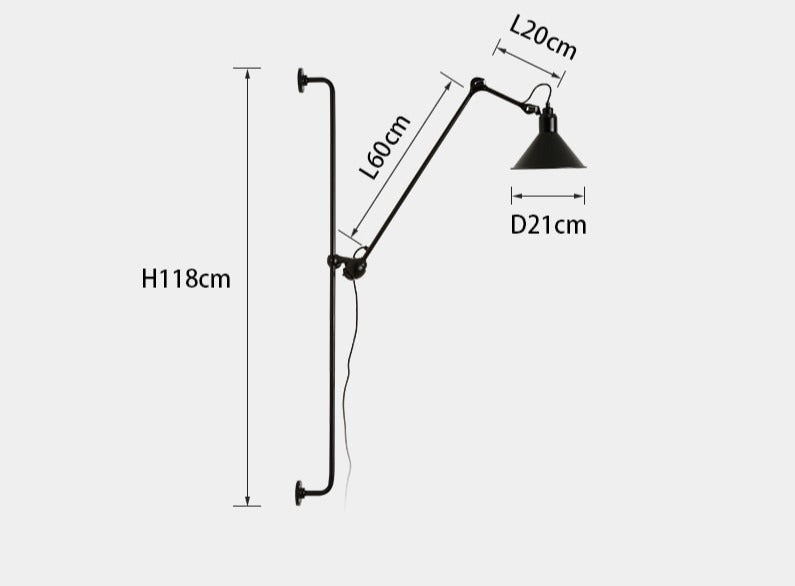 Lampe Gras N°214 style Wall Lamp DCW