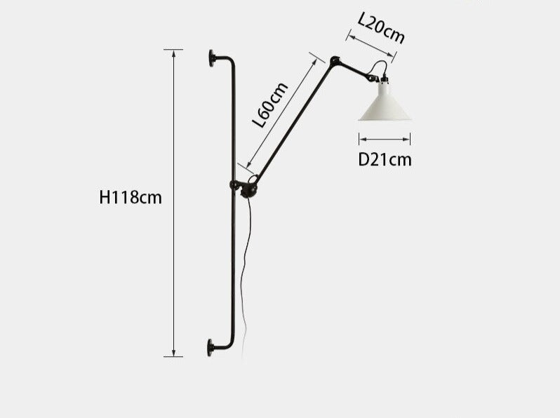 Lampe Gras N°214 style Wall Lamp DCW