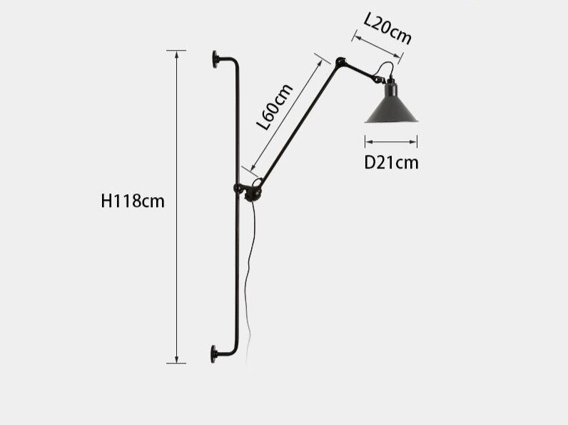 Lampe Gras N°214 style Wall Lamp DCW