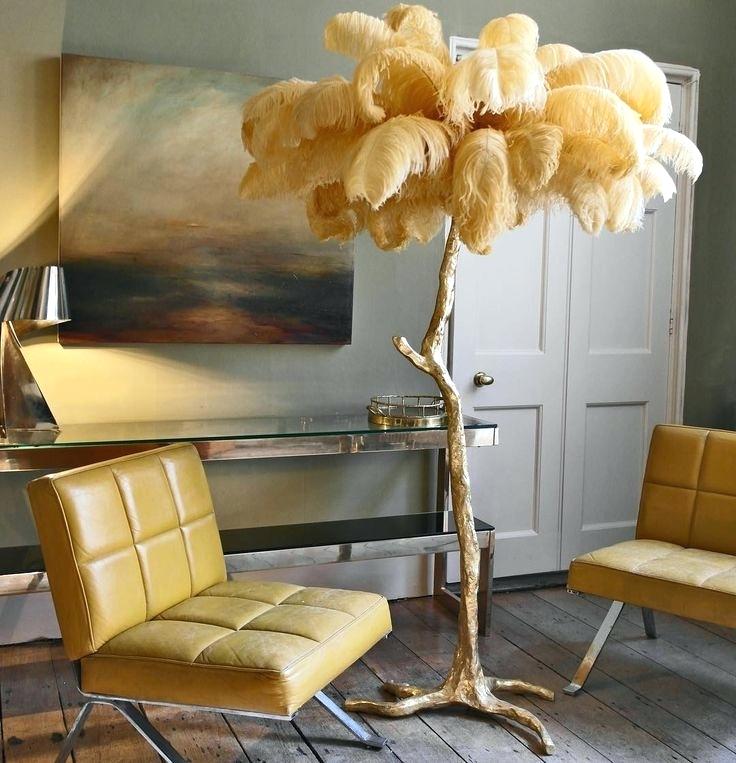 Ostrich Feather style Floor Lamp