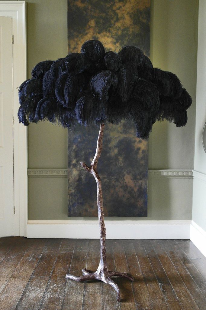 Ostrich Feather style Floor Lamp