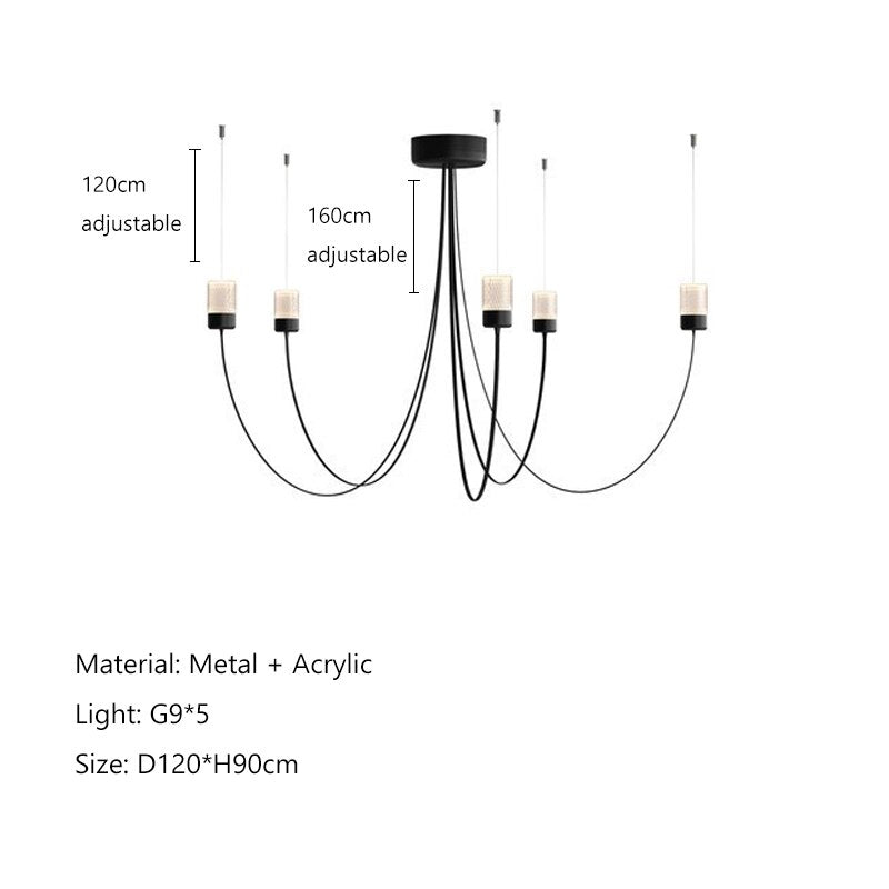 Gravity style Chandelier Mooi style