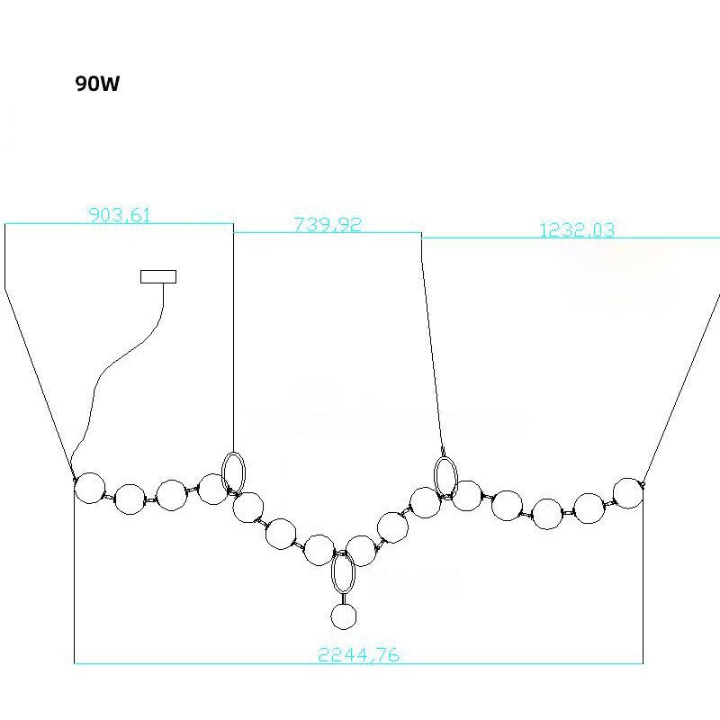 Coco style Chandelier