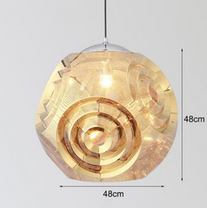 Curve style Pendant Light 3-colors, 5-sizes