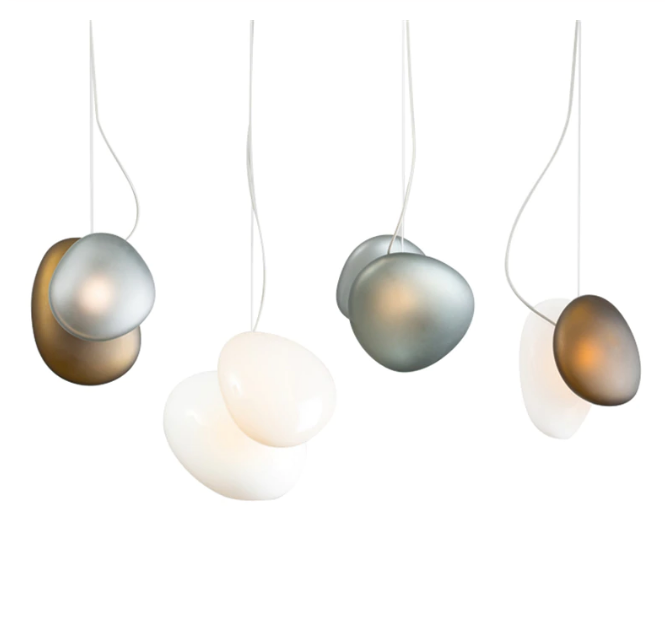 Pebble style Light Pendant AND Light