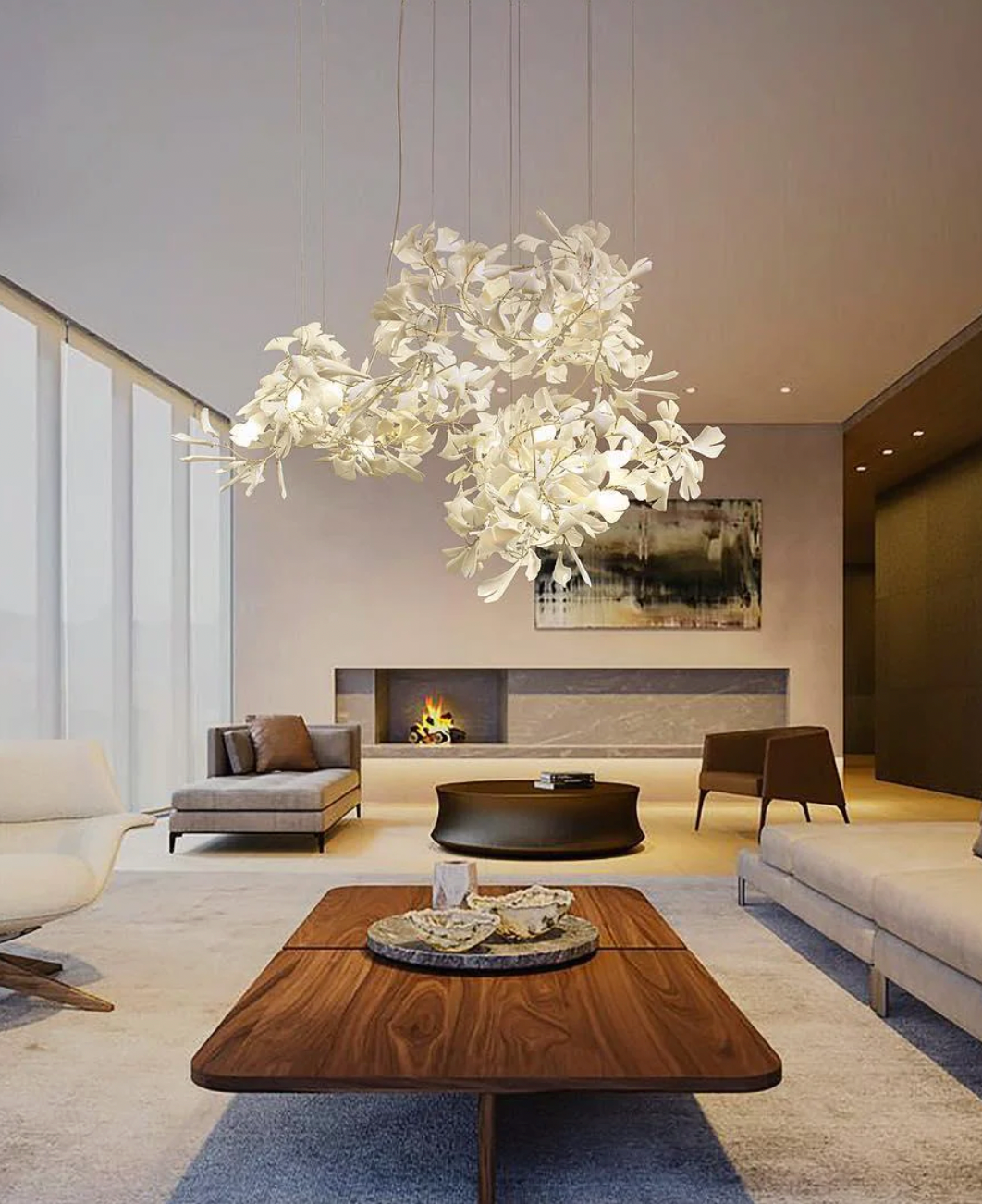 Gingko style Chandelier 9-sizes