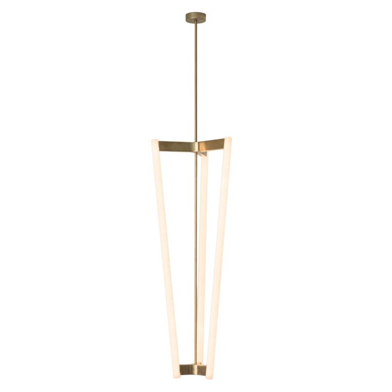 Tube chandelier by Michael Anastassiades minimalist sculptural lighting
