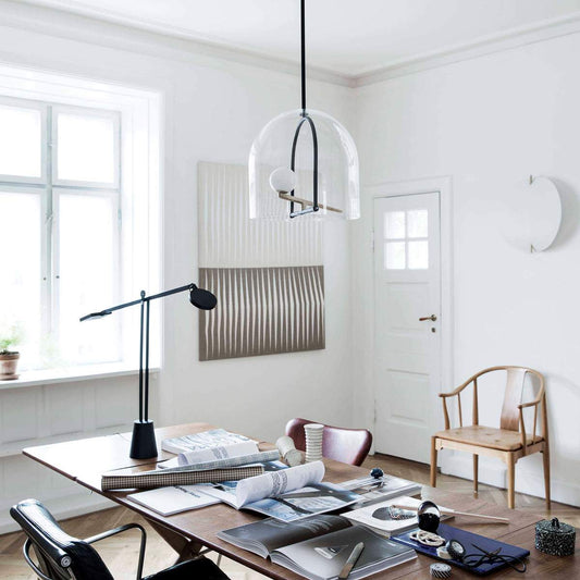 artemide yanzi neri hu suspension light dome pendant