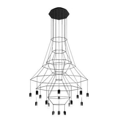 Wireflow 0315 Chandelier Vibia